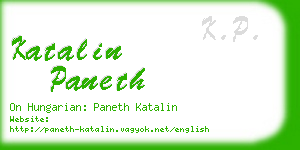 katalin paneth business card